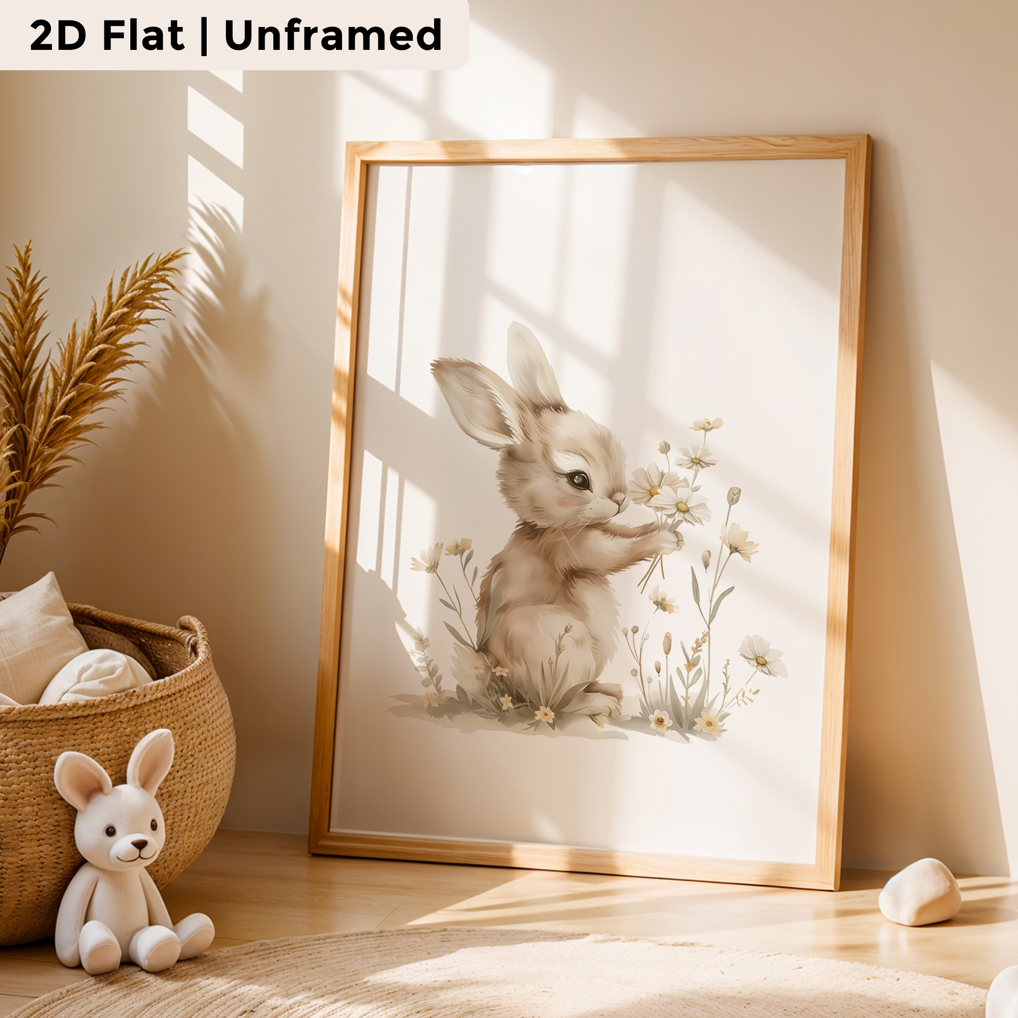 3pcs Modern,Cartoon Flower Rab - Home Decor Wall Pictures recension och pris