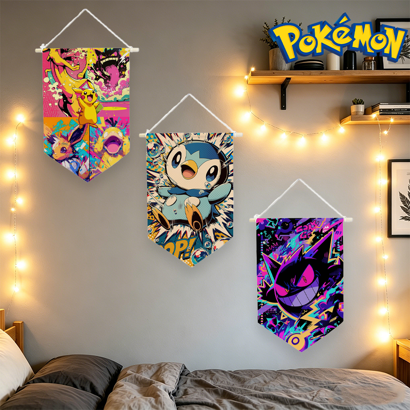 Pokemons Hanging Cloth Anime P - Home Decor Wall Pictures recension och pris