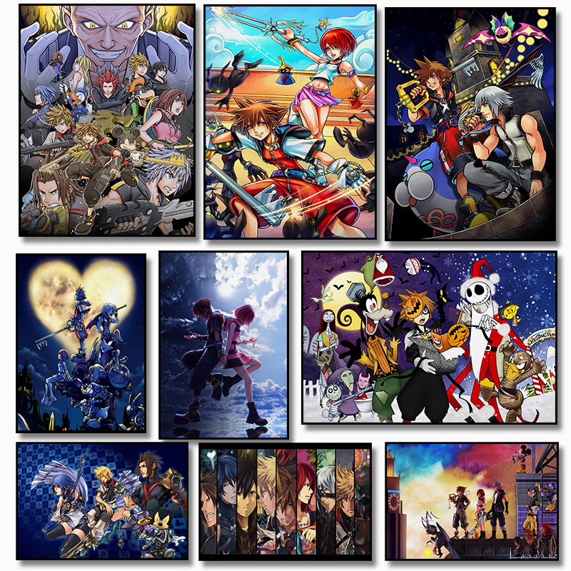 Classic Japanese Anime Kingdom - Watercolor Poster Print recension och pris