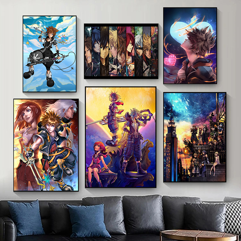 Classic Japanese Anime Kingdom - Watercolor Poster Print recension och pris