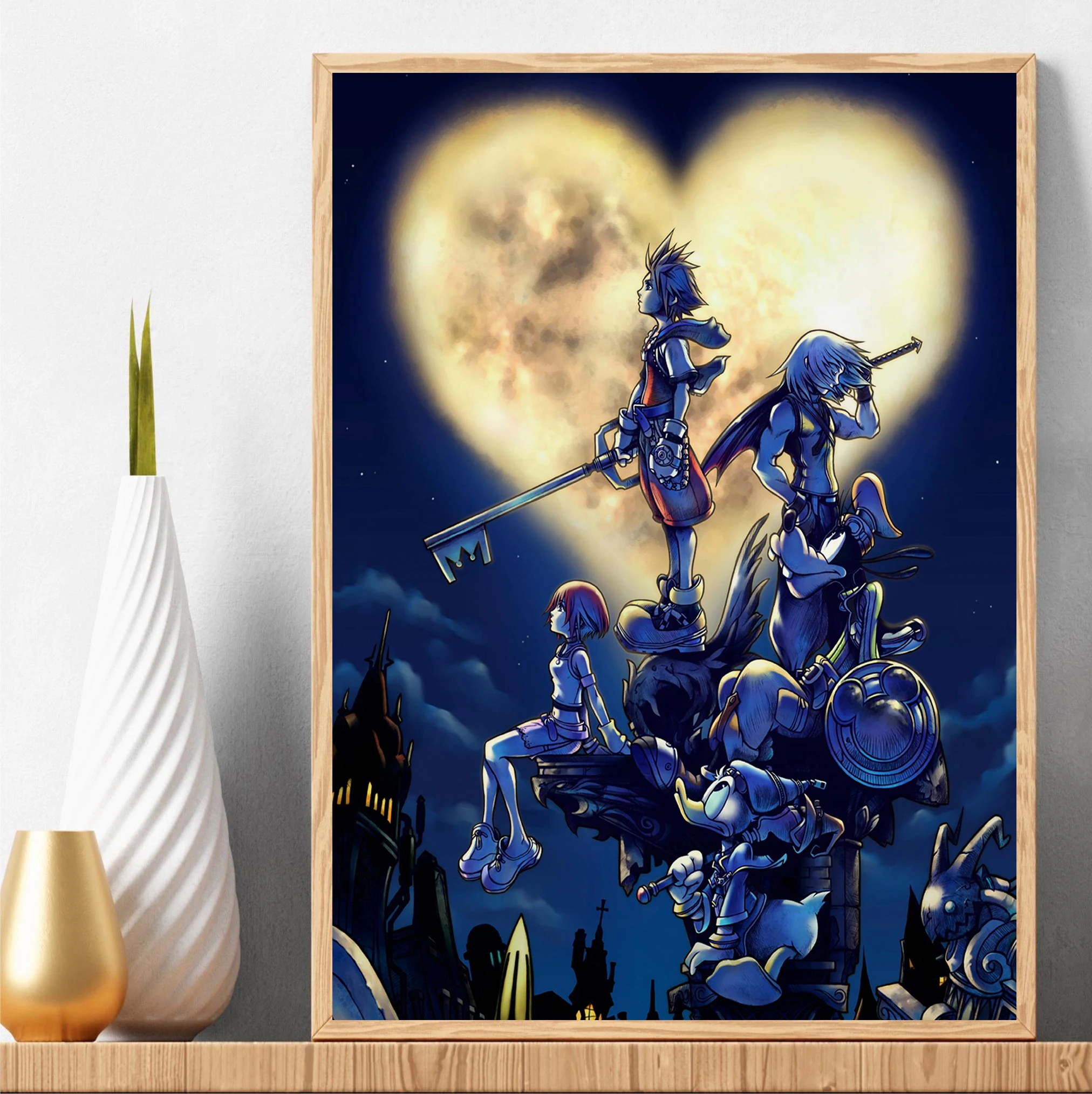 Classic Japanese Anime Kingdom - Watercolor Poster Print recension och pris