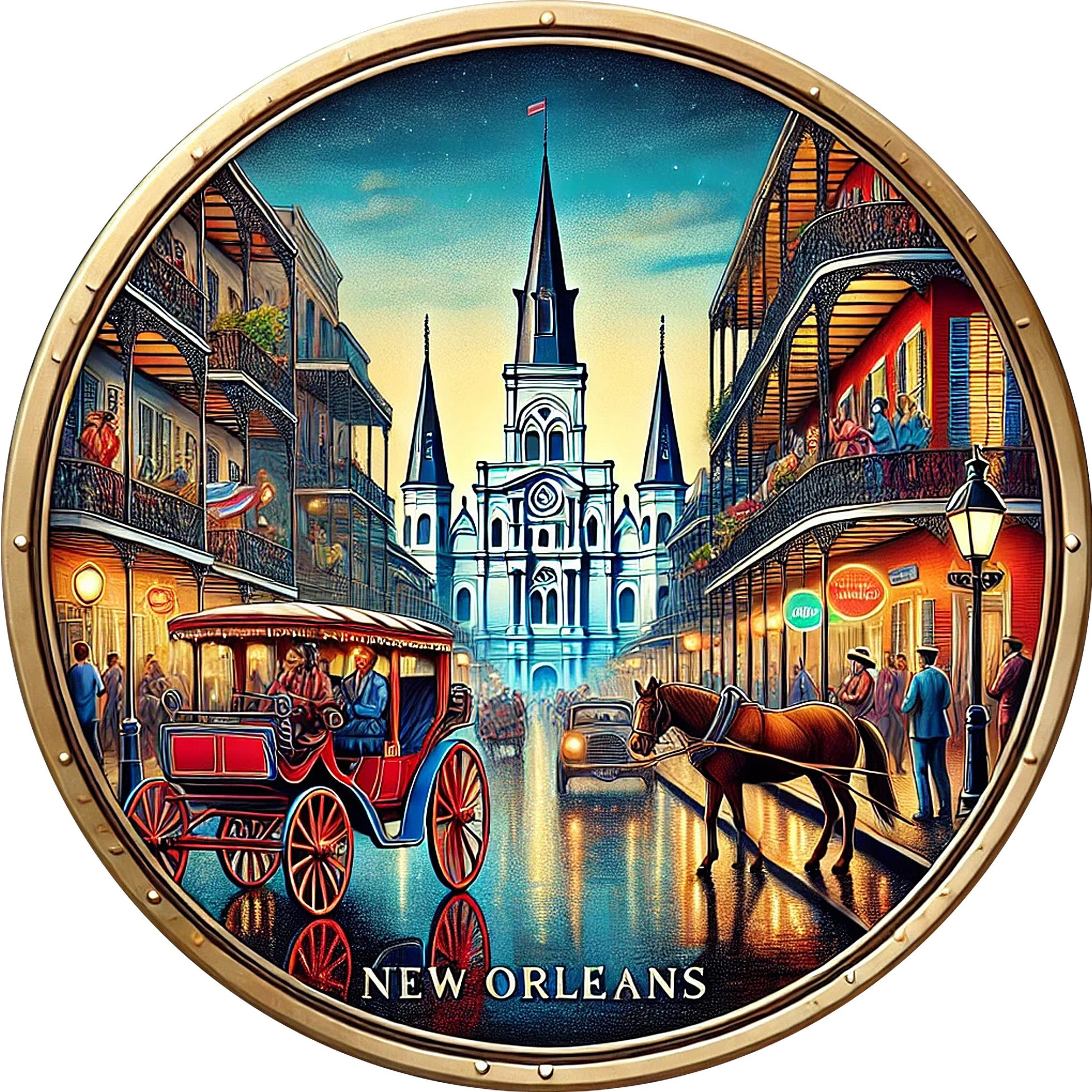 2D Metal Sign New Orleans Vint - Home Decor New Orleans recension och pris