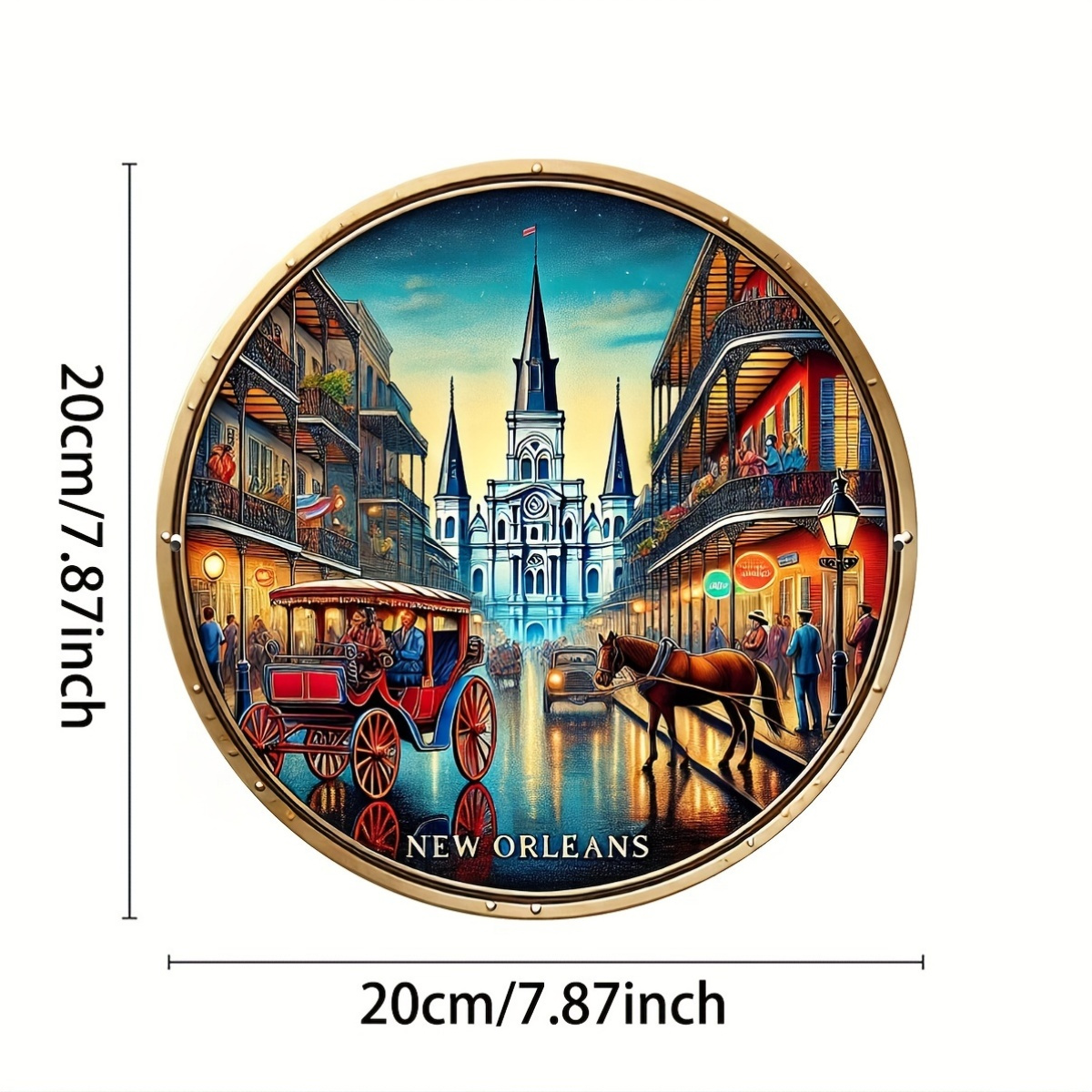 2D Metal Sign New Orleans Vint - Home Decor New Orleans recension och pris