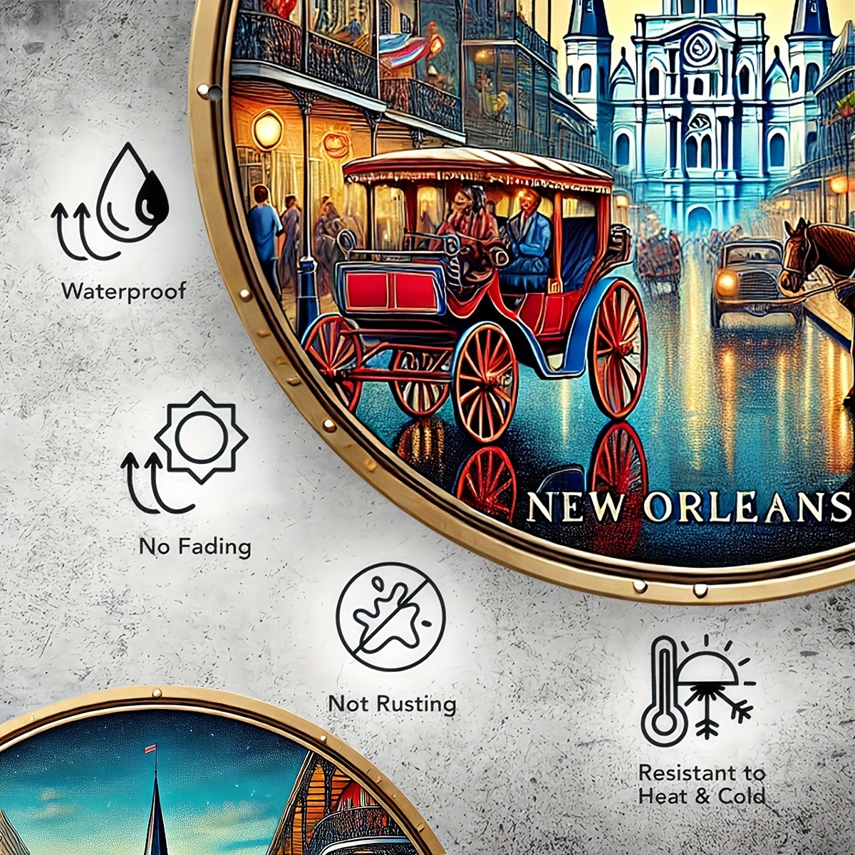 2D Metal Sign New Orleans Vint - Home Decor New Orleans recension och pris