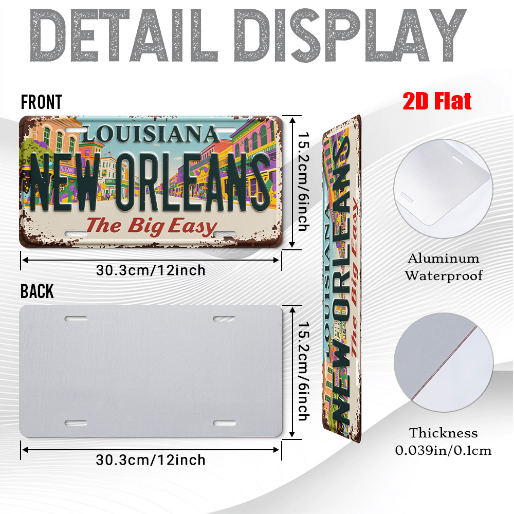 Vintage New Orleans Louisiana  - Home Decor New Orleans recension och pris