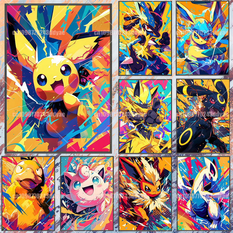 Anime Pokemon Canvas Painting  - Home Decor Wall Pictures recension och pris
