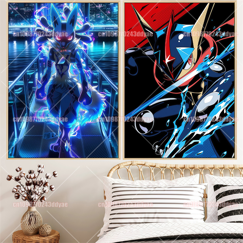 Anime Pokemon Canvas Painting  - Home Decor Wall Pictures recension och pris