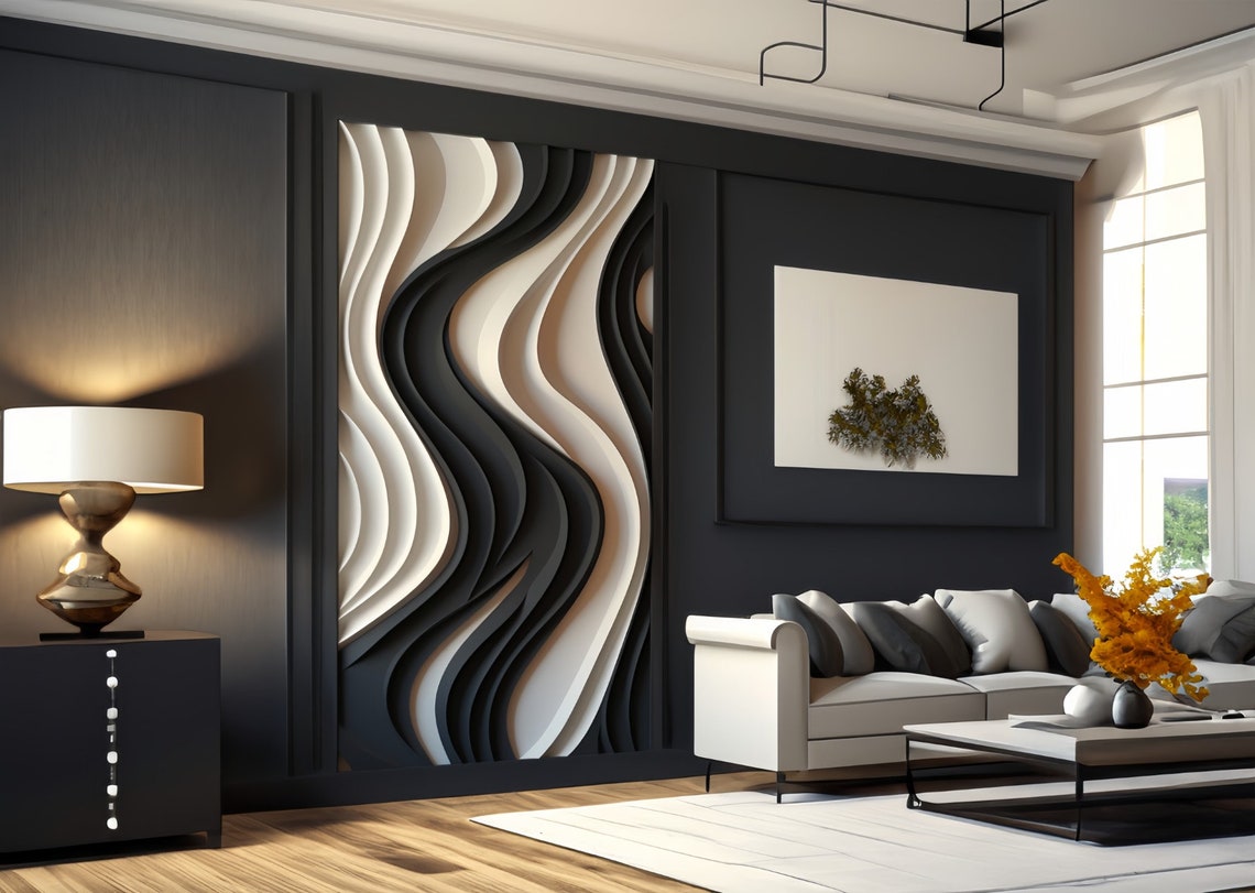 Wave Strip Decorative Wooden W - Home Decor Vision Board recension och pris