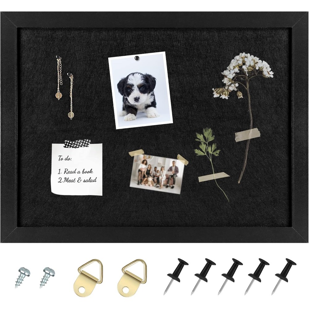 Decorative Black Framed Cork B - Home Decor Vision Board recension och pris