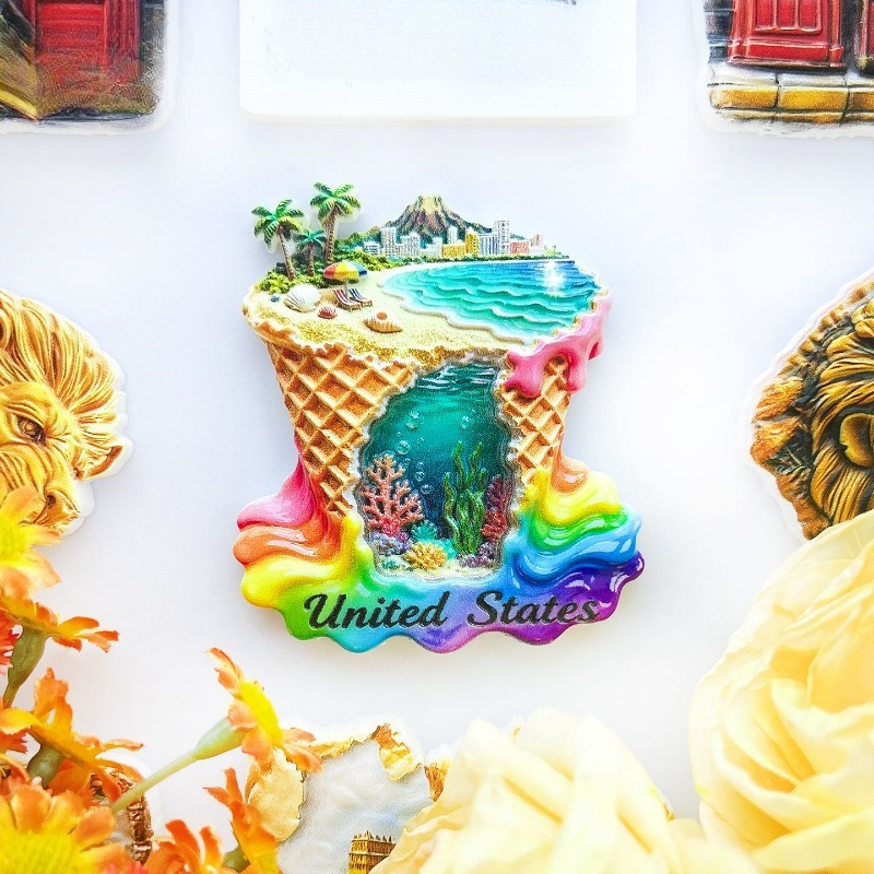 USA Ice Cream Fridge Magnet -  - Home Decor Usa recension och pris