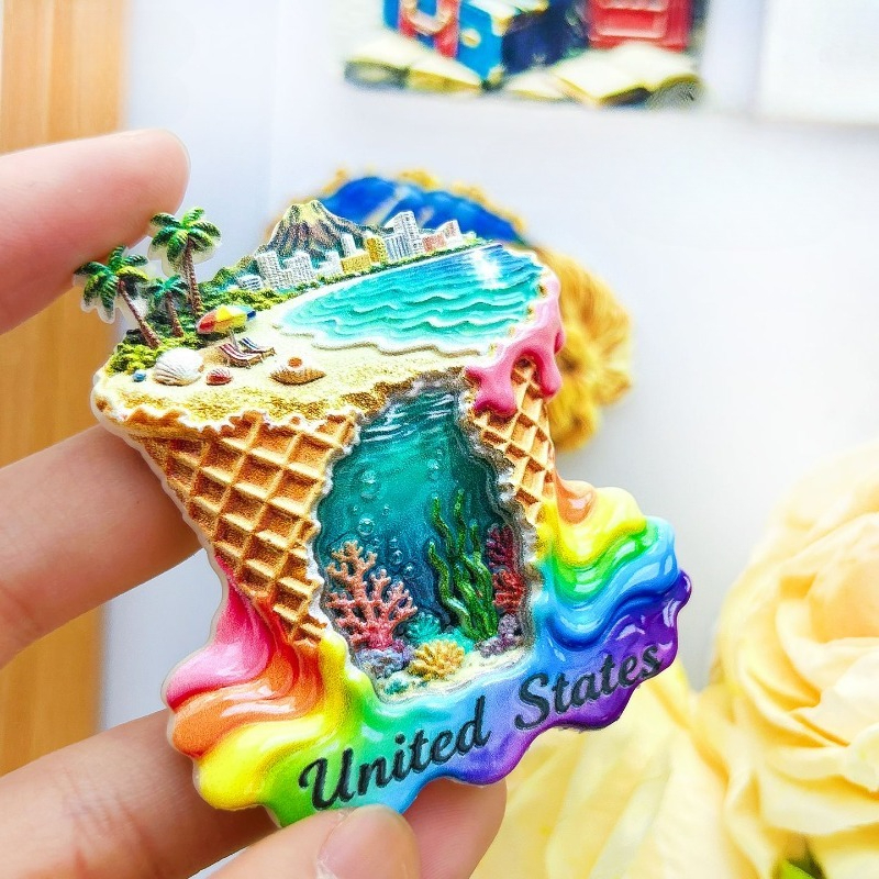 USA Ice Cream Fridge Magnet -  - Home Decor Usa recension och pris