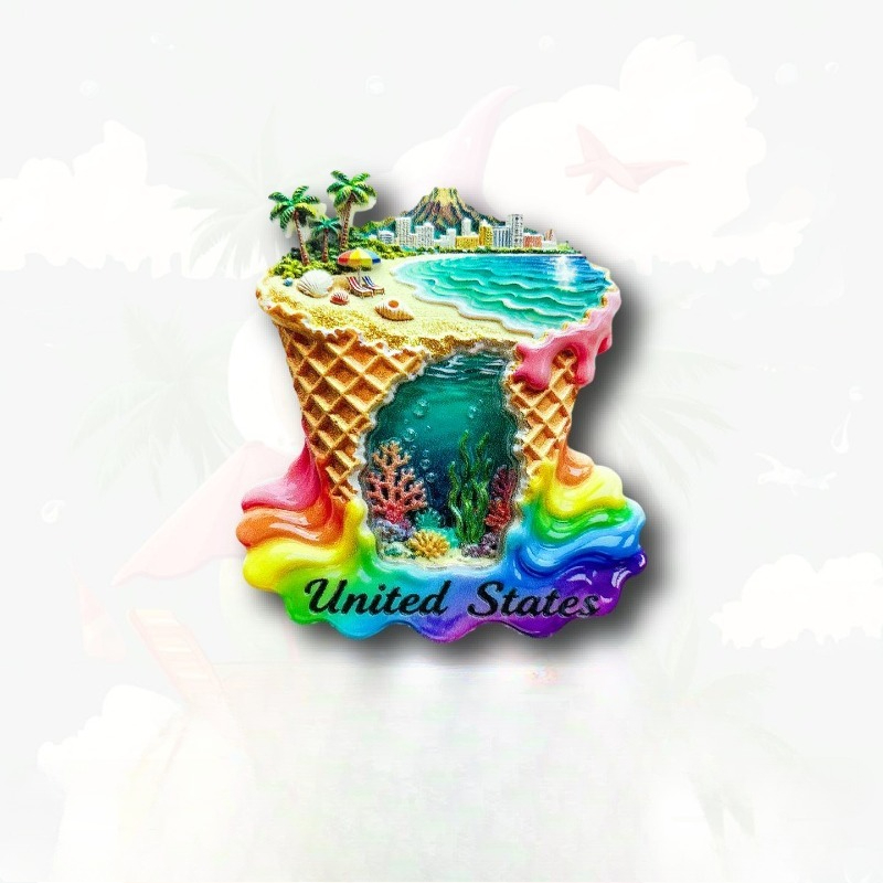 USA Ice Cream Fridge Magnet -  - Home Decor Usa recension och pris