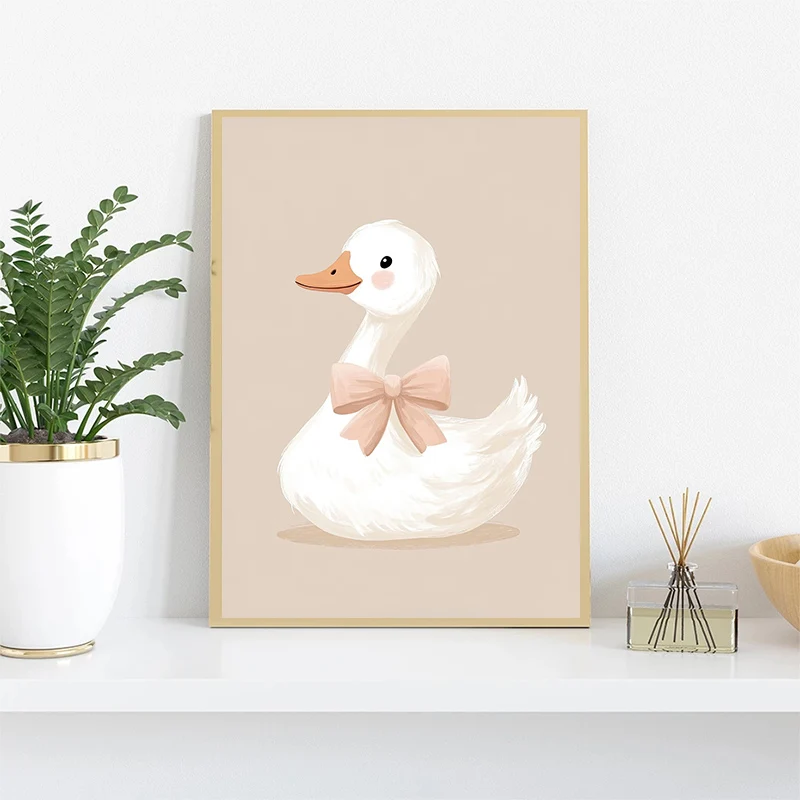 Cute Watercolor Unicorn Mermai - Watercolor Poster Print recension och pris