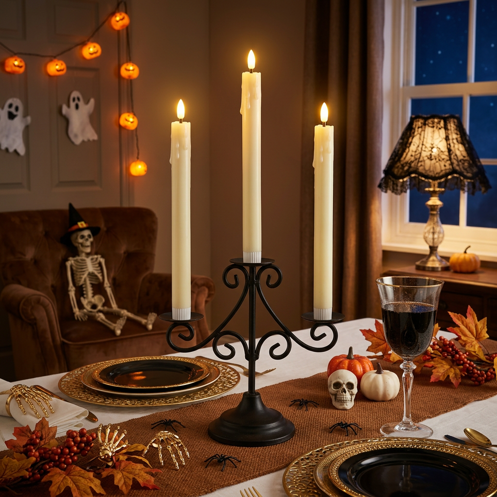 Flameless Ivory Taper Candles  - X Home Decor recension och pris