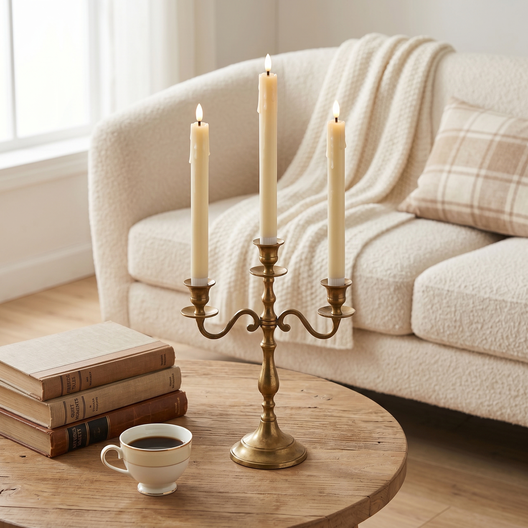 Flameless Ivory Taper Candles  - X Home Decor recension och pris