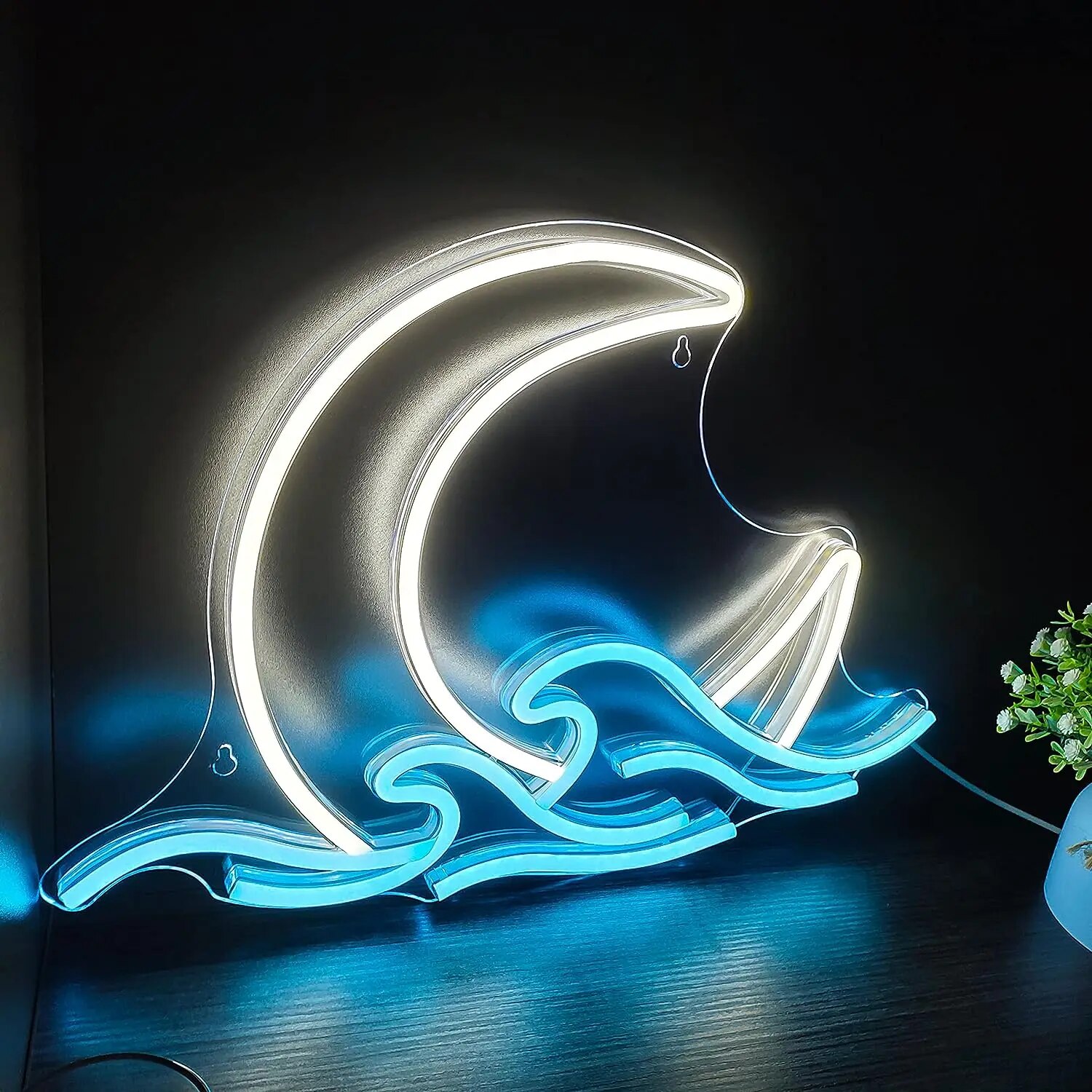 Neon Sign Moon over Sea Neon L - Neon Sign Led Custom recension och pris