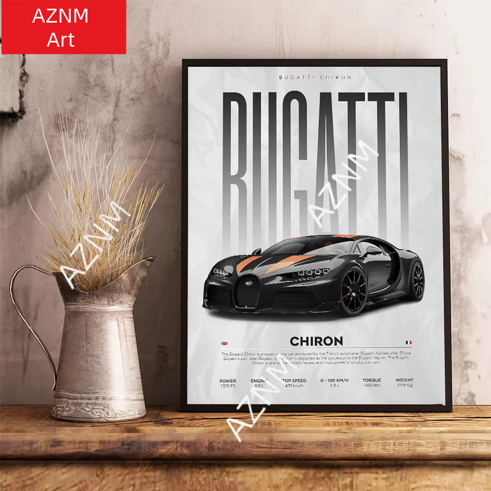 Famous Cars S14 F430 SF90 GTS  - Watercolor Poster Print recension och pris