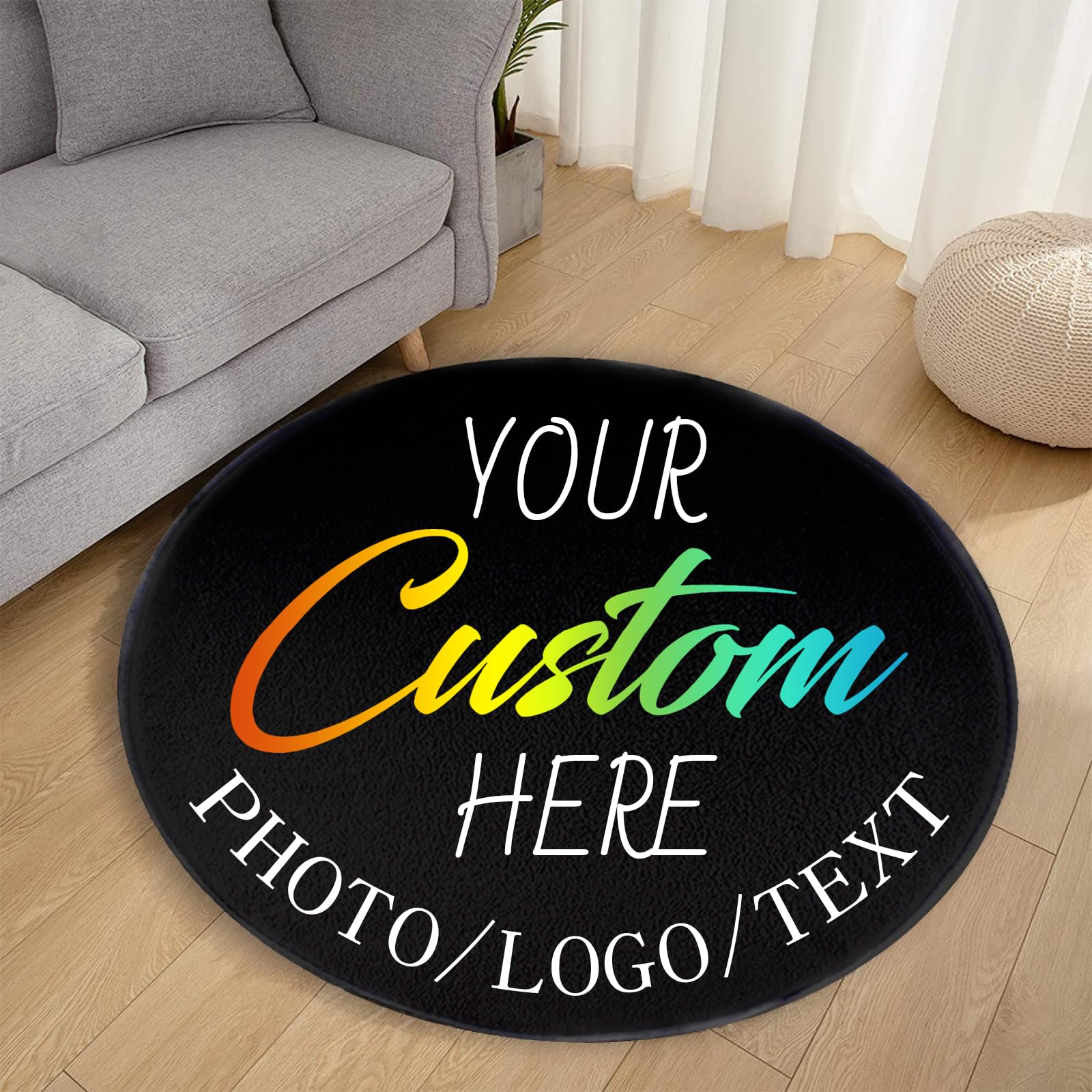 1pc Customized Rug Your Design - Home Decor Logo Design recension och pris