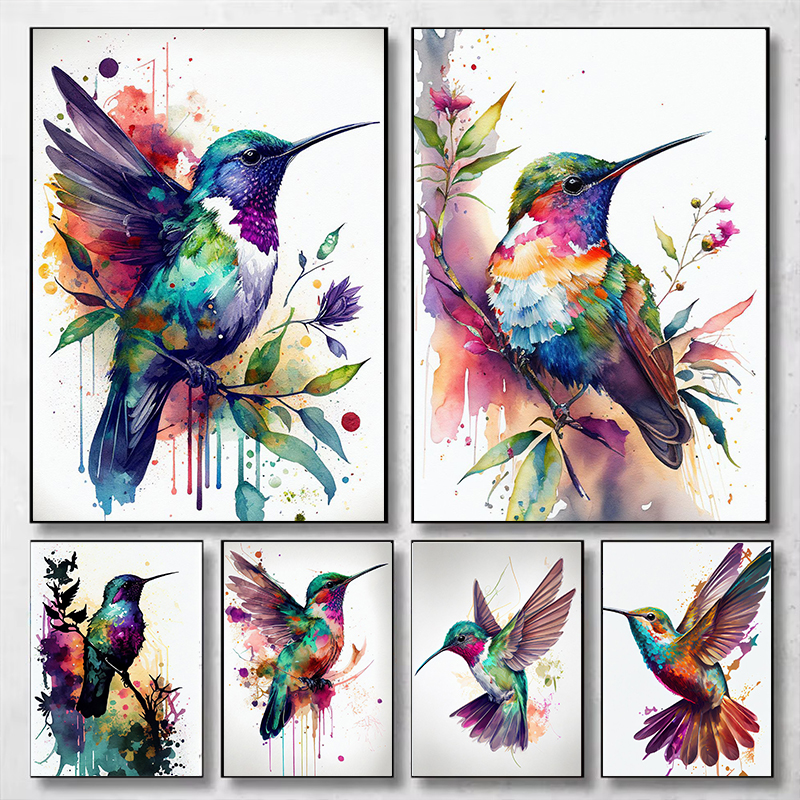 (1pc frameless)Watercolor Colo - Watercolor Poster Print recension och pris