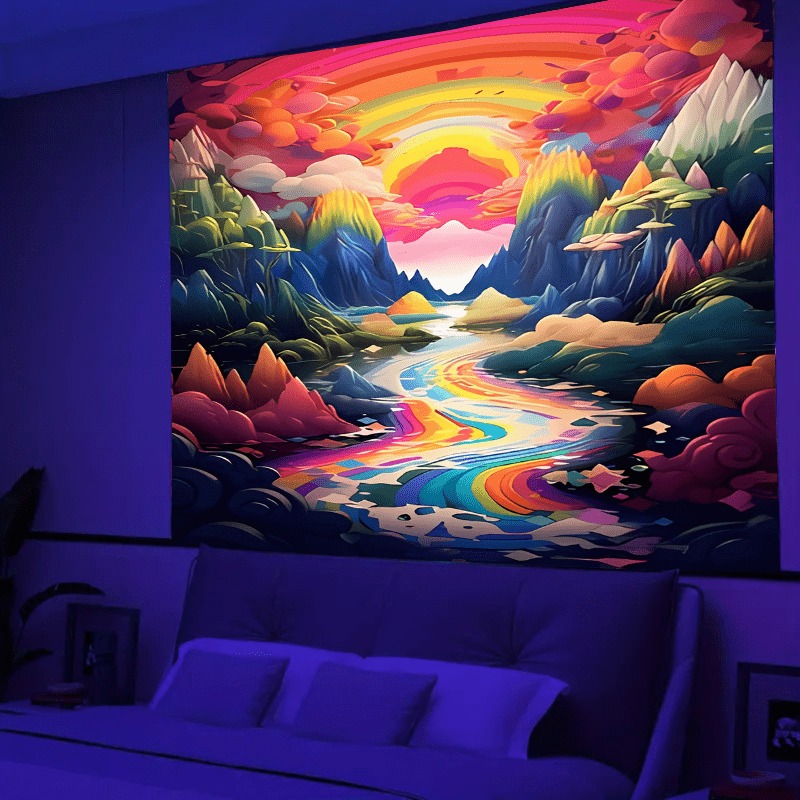 Fantasy tree ultraviolet lumin - Aesthetic Tapestry recension och pris