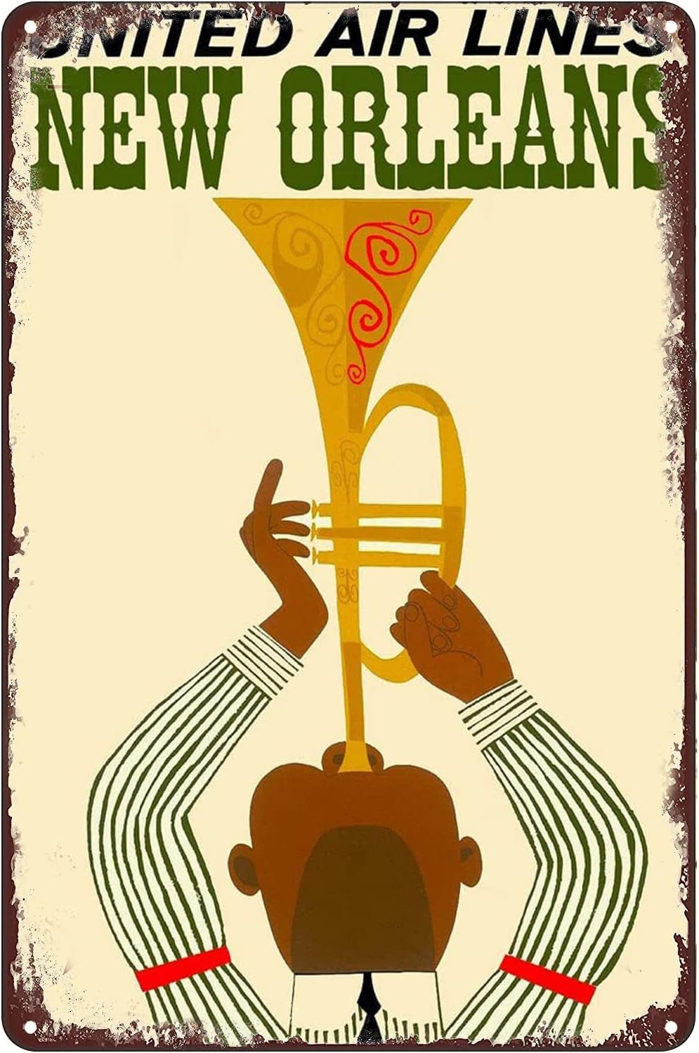 Retro Metal Tin Sign - New Orl - Home Decor New Orleans recension och pris