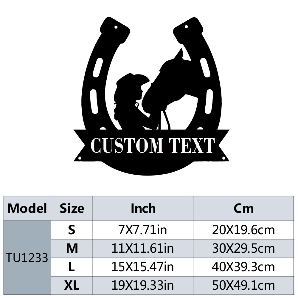 1pc Fashion Customized Horsesh - Home Decor For Wedding recension och pris