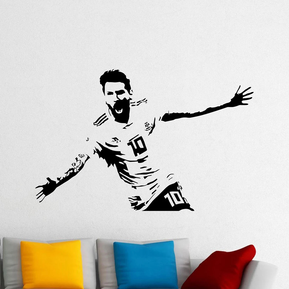 Messi Wall Decal Vinyl Sticker - Home Decor Vinyl Flooring recension och pris