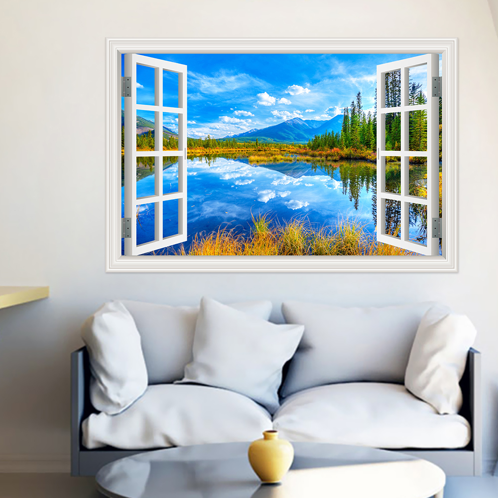 Modern 3D Large Landscape Wall - Home Decor Vinyl Flooring recension och pris