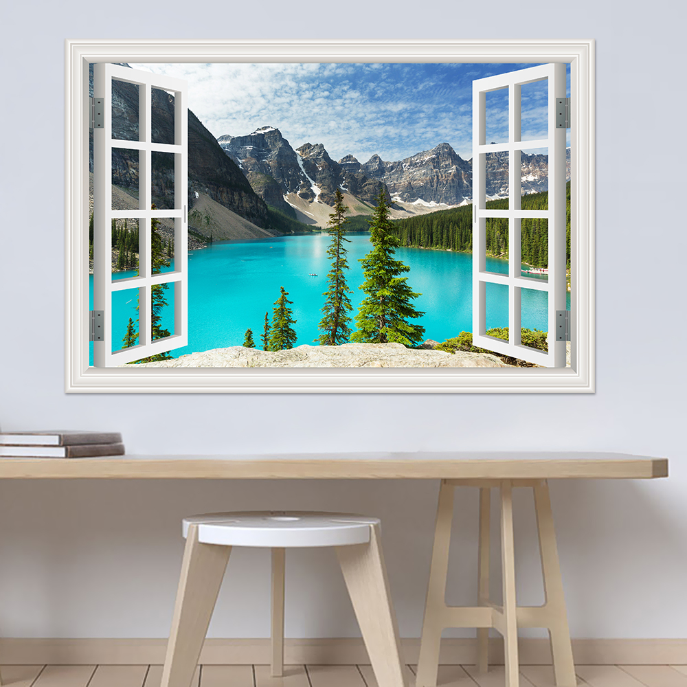 Modern 3D Large Landscape Wall - Home Decor Vinyl Flooring recension och pris