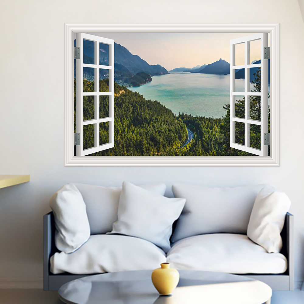 Modern 3D Large Landscape Wall - Home Decor Vinyl Flooring recension och pris