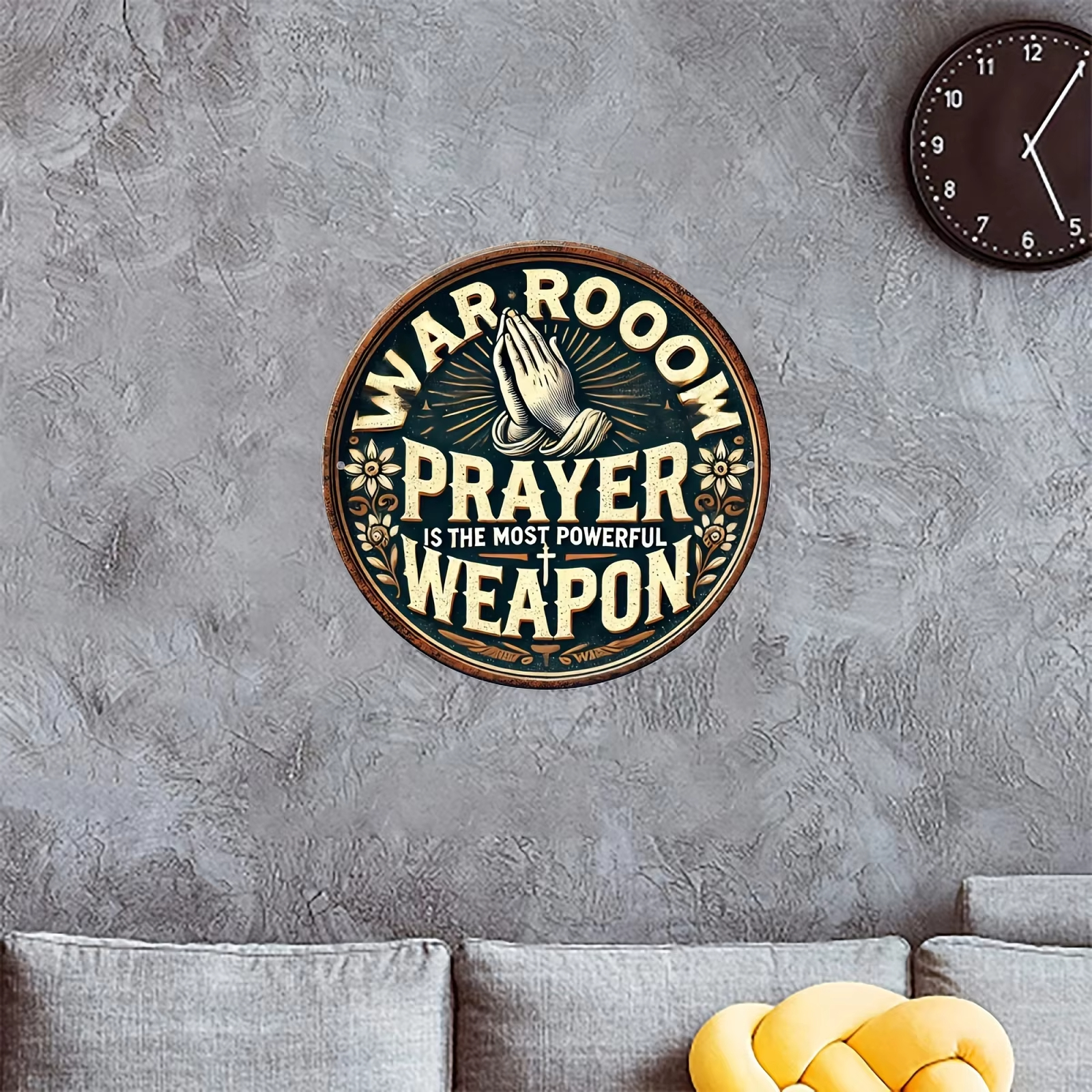 Vintage Round Wood Logo-_War R - Home Decor Logo Design recension och pris