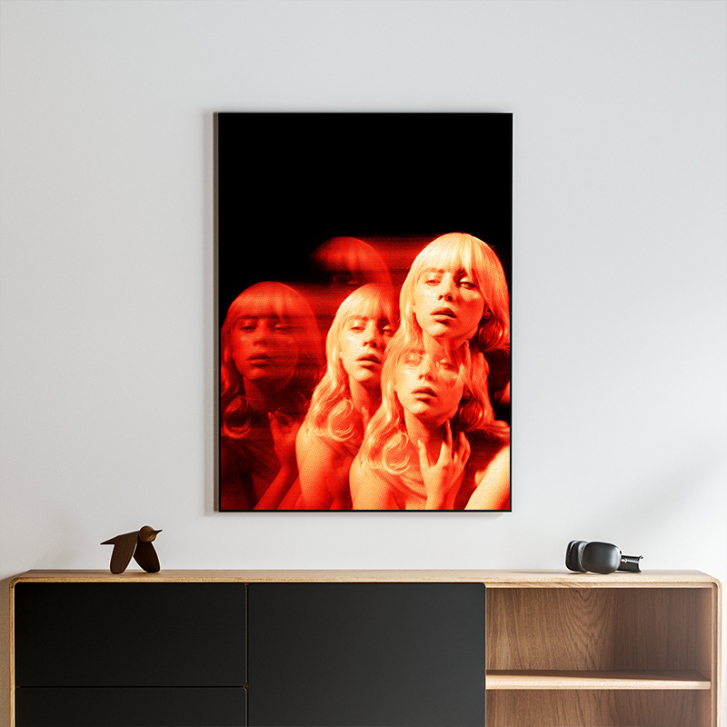 Hot High Burning Singer B-Bill - Watercolor Poster Print recension och pris