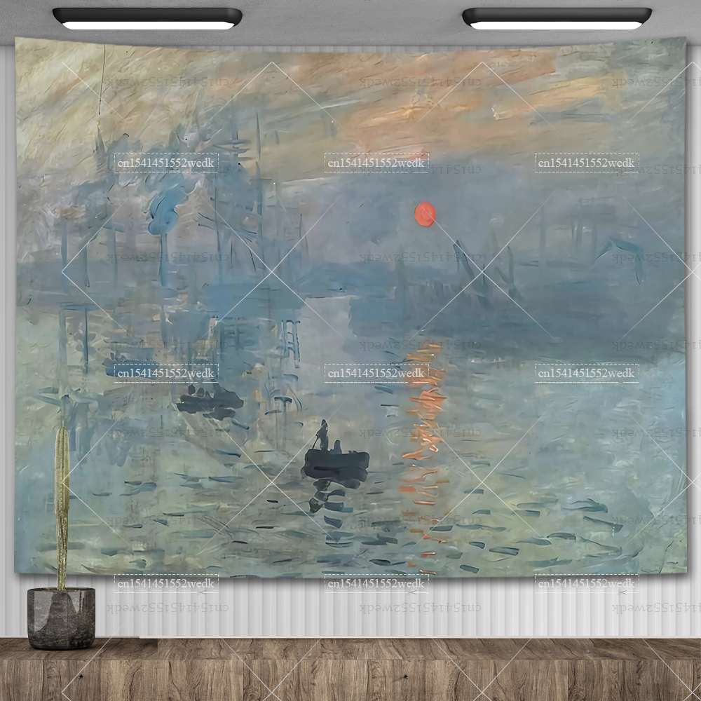 Claude Monet Water Lily Oil Pa - Aesthetic Tapestry recension och pris