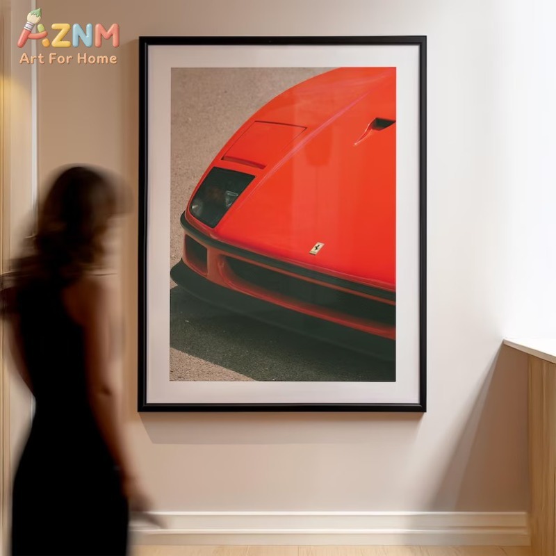 AZNM Ferrari F40 Classic Super - Watercolor Poster Print recension och pris