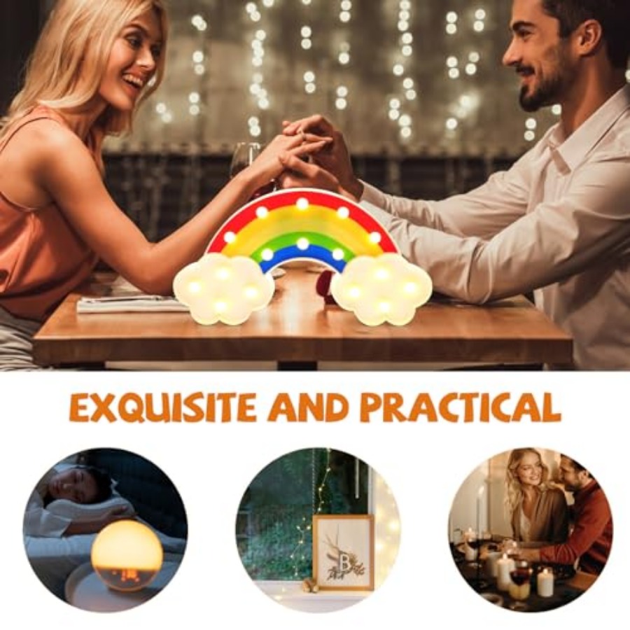 LED Rainbow Desk Light Bedside - Home Decor For Wedding recension och pris