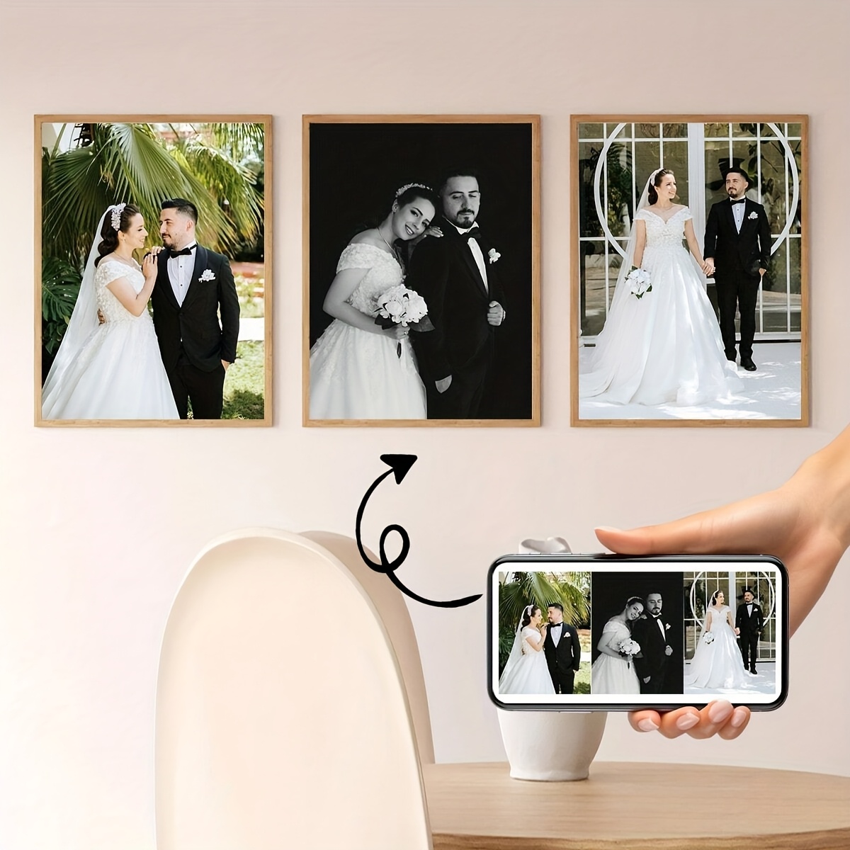 3pcs/set Custom Square Canvas  - Home Decor Wall Pictures recension och pris