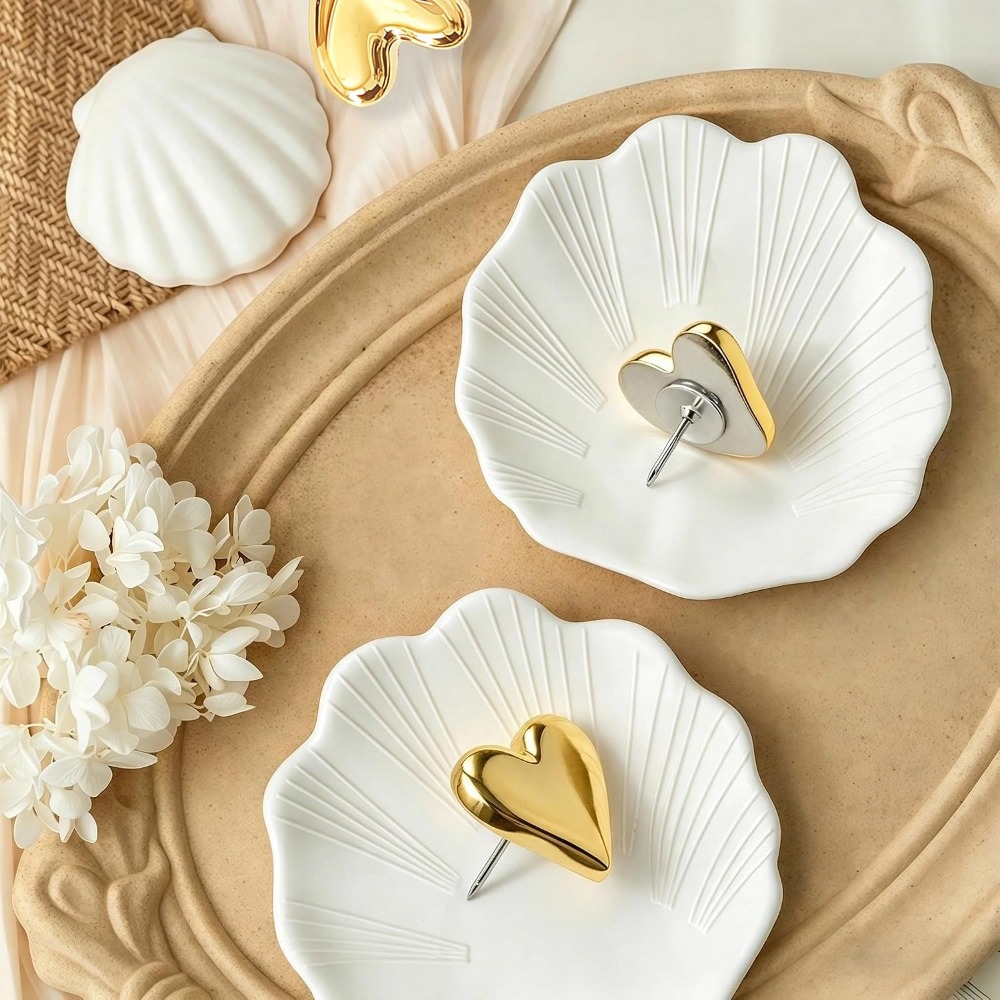 Gold Heart Push Pins 50 Pack,  - Home Decor Vision Board recension och pris