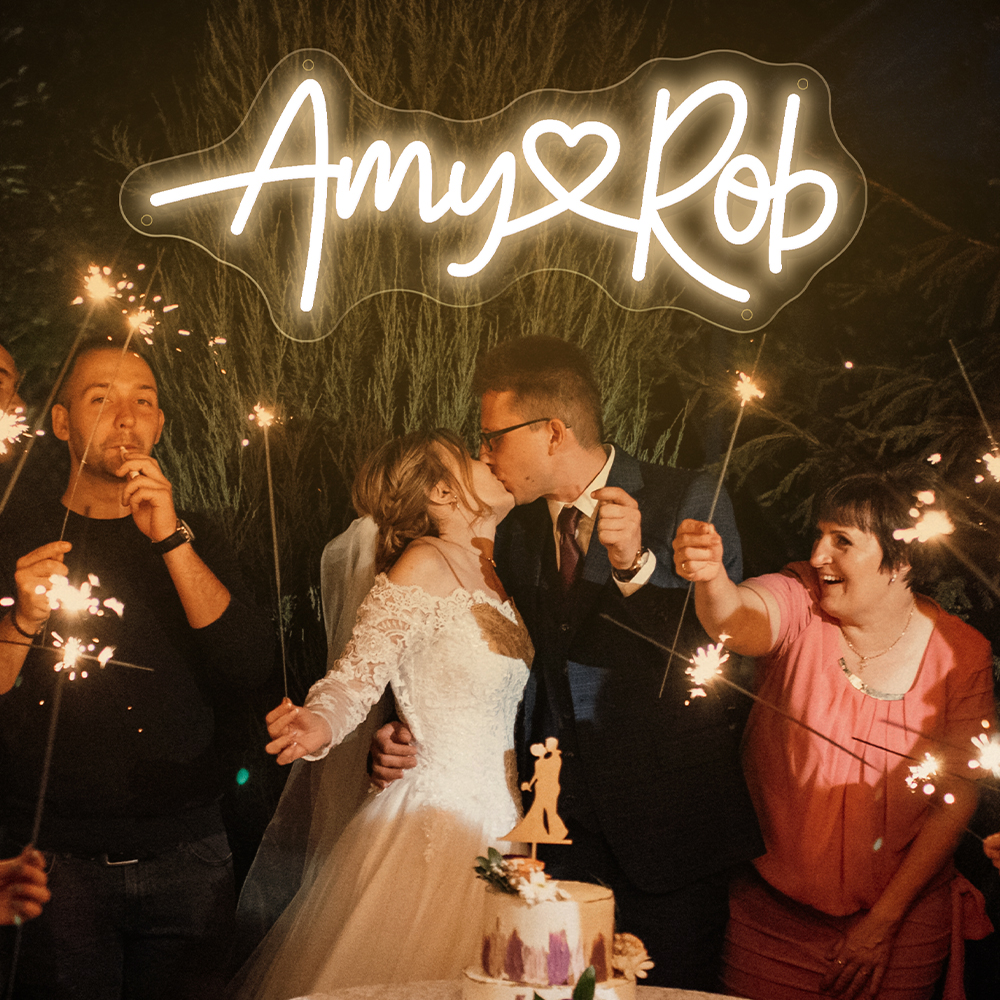 Custom Wedding Neon Sign Coupl - Neon Sign Led Custom recension och pris