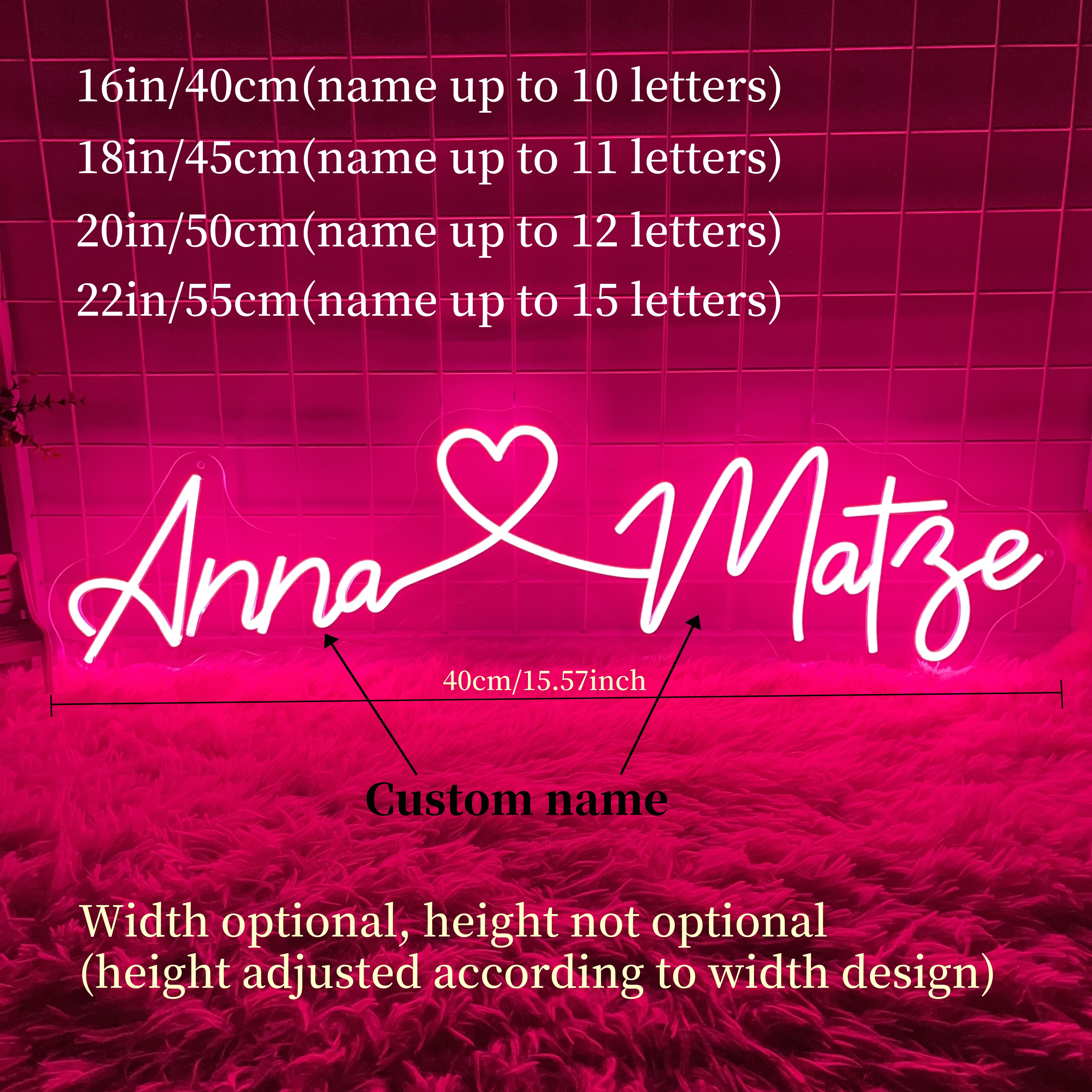 Custom Wedding Neon Sign Coupl - Neon Sign Led Custom recension och pris