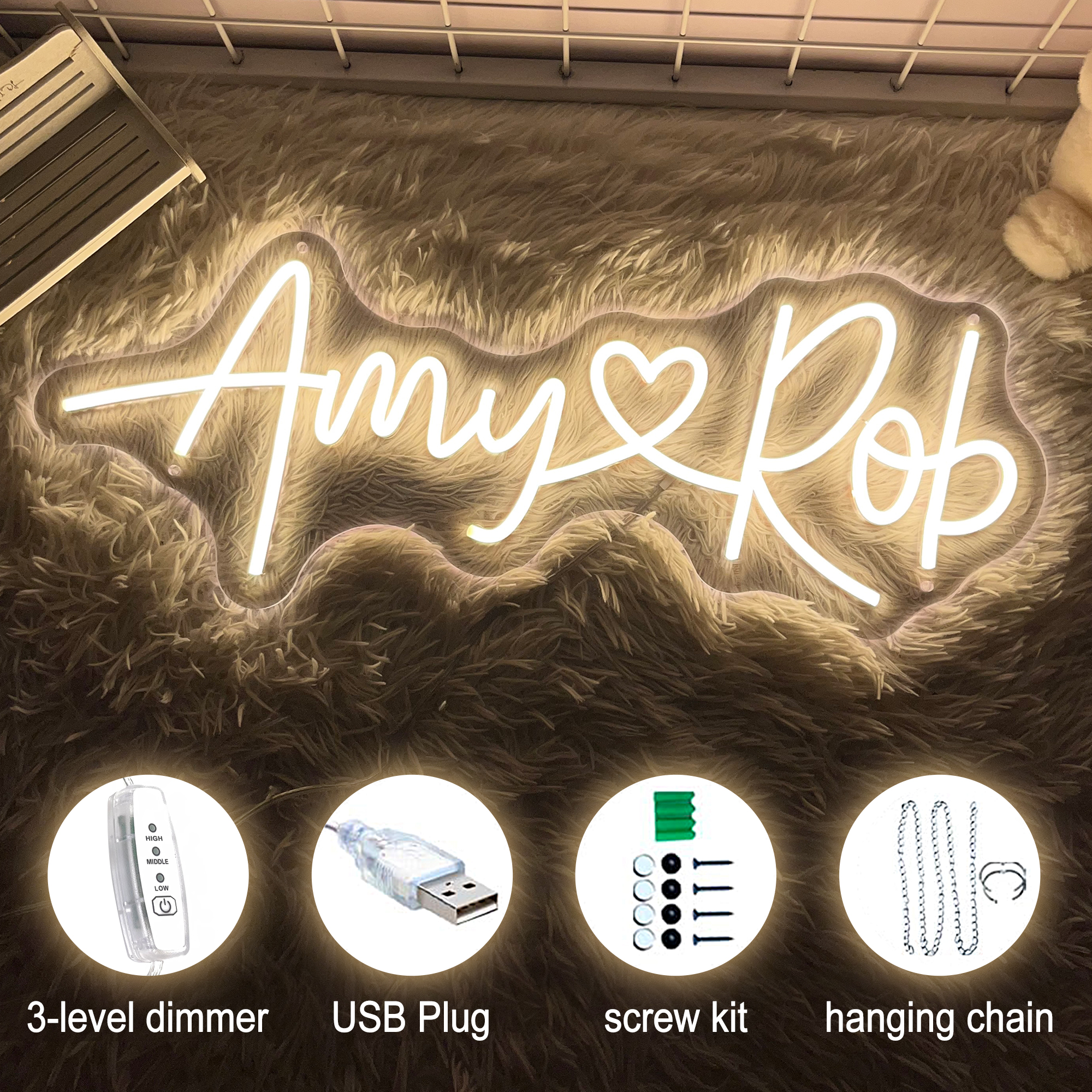 Custom Wedding Neon Sign Coupl - Neon Sign Led Custom recension och pris