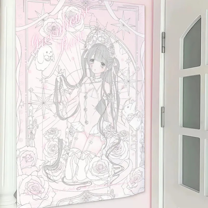 VIKAMA Angel Girl Cute Tapestr - Aesthetic Tapestry recension och pris