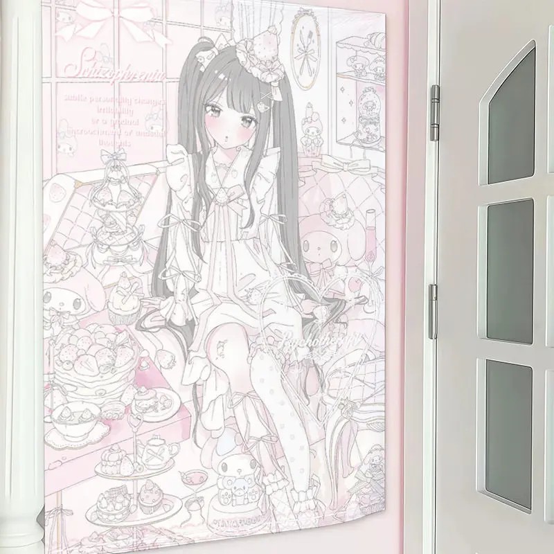 VIKAMA Angel Girl Cute Tapestr - Aesthetic Tapestry recension och pris