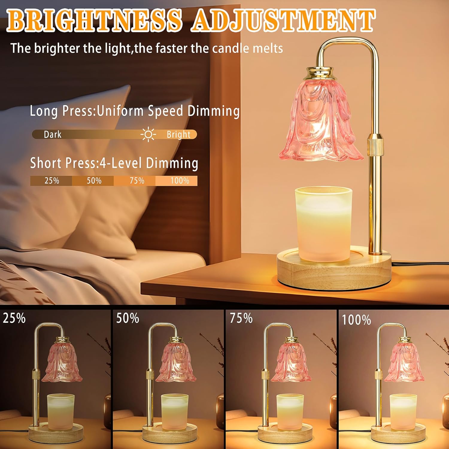 Pink Tulip Candle Warmer Lamp  - Home Decor Free Images recension och pris