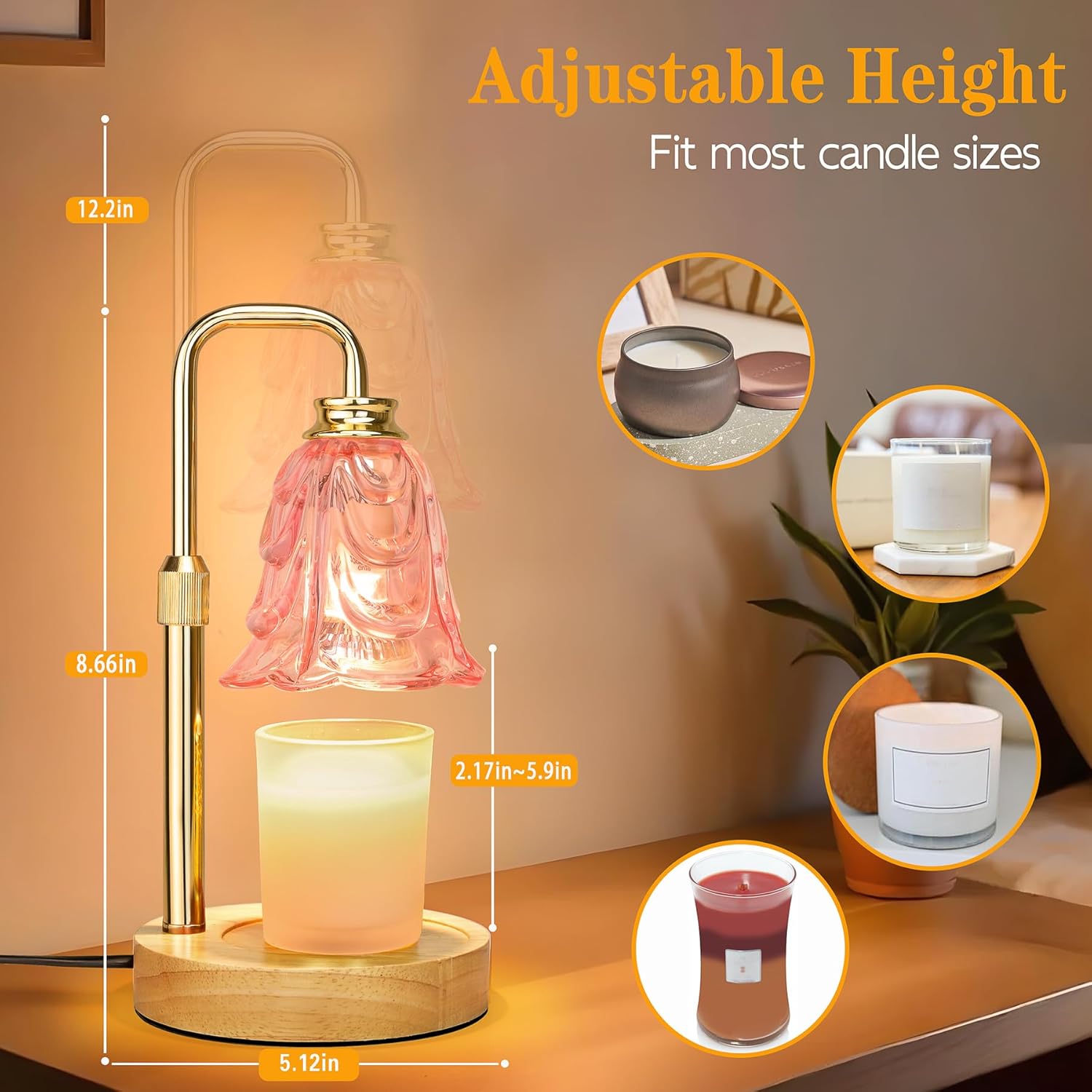 Pink Tulip Candle Warmer Lamp  - Home Decor Free Images recension och pris