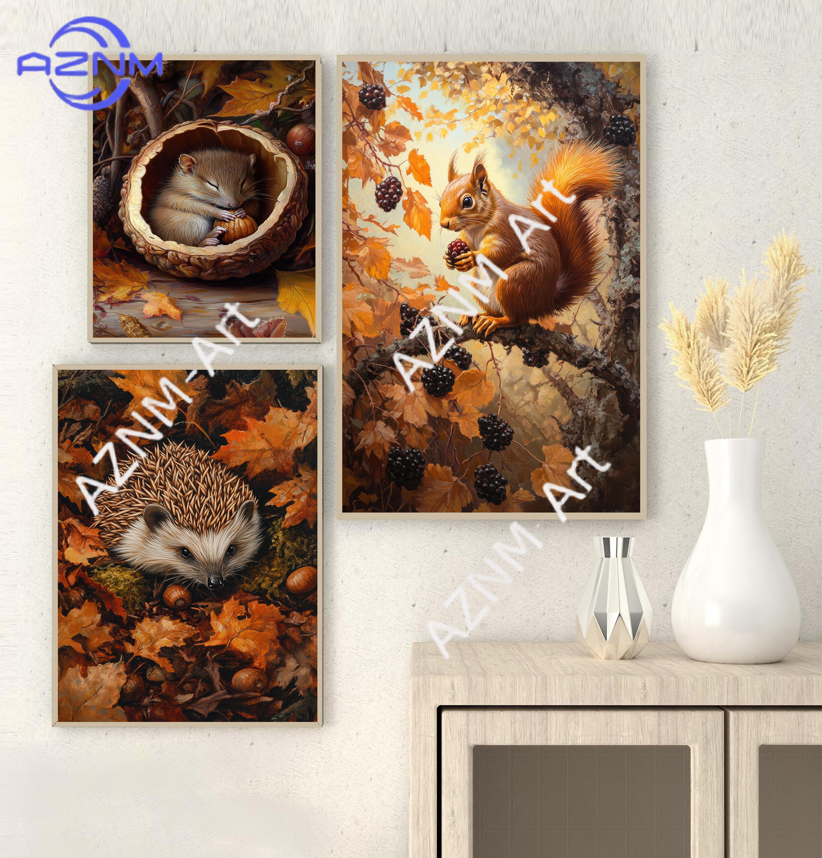 Spring Autumn Forest Lovely An - Watercolor Poster Print recension och pris