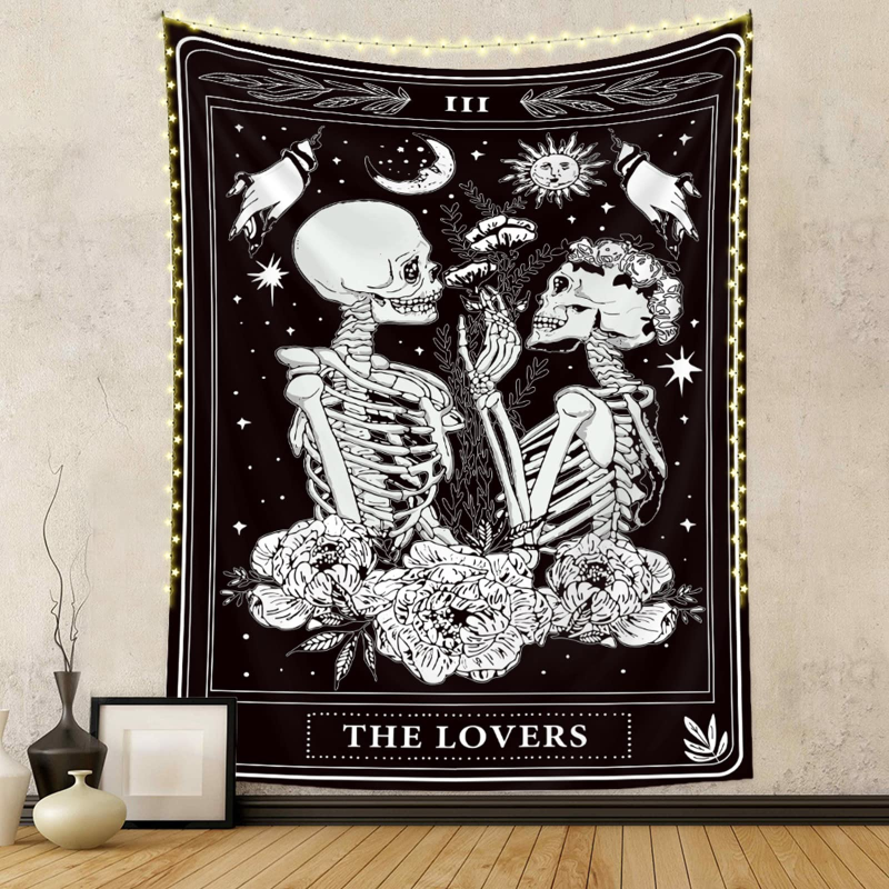VIKAMA The Lovers Tarot Tapest - Aesthetic Tapestry recension och pris