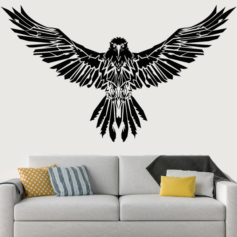 Black Raven Wall Sticker Eagle - Home Decor Vinyl Flooring recension och pris