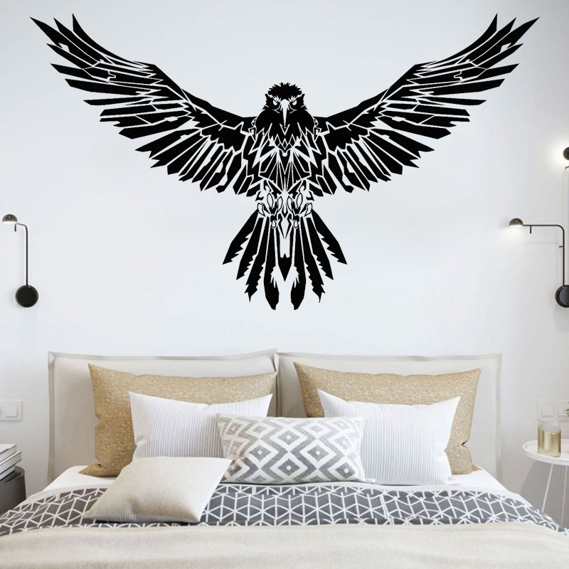 Black Raven Wall Sticker Eagle - Home Decor Vinyl Flooring recension och pris