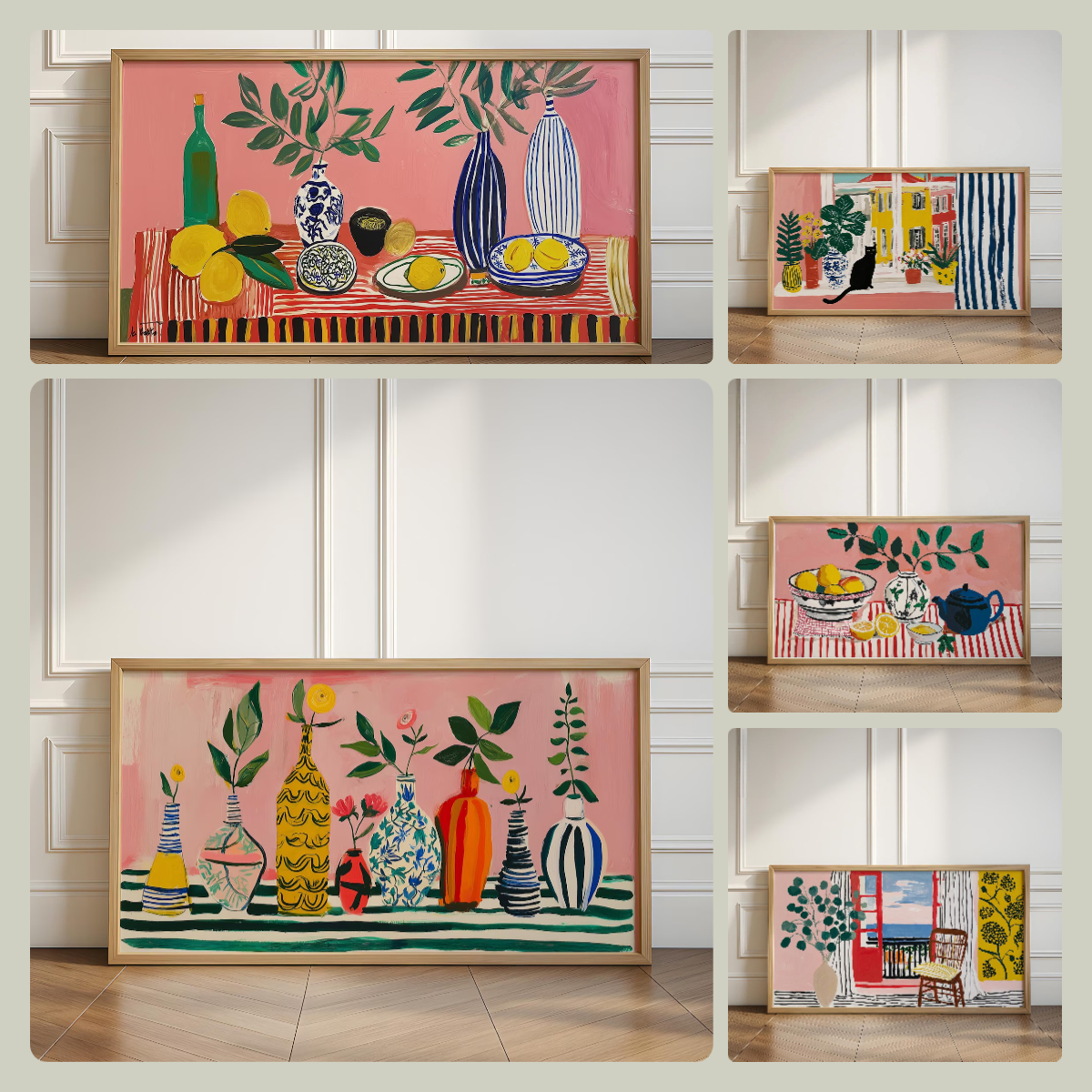 Matisse Series Abstract Black  - Home Decor Vase With Flowers recension och pris
