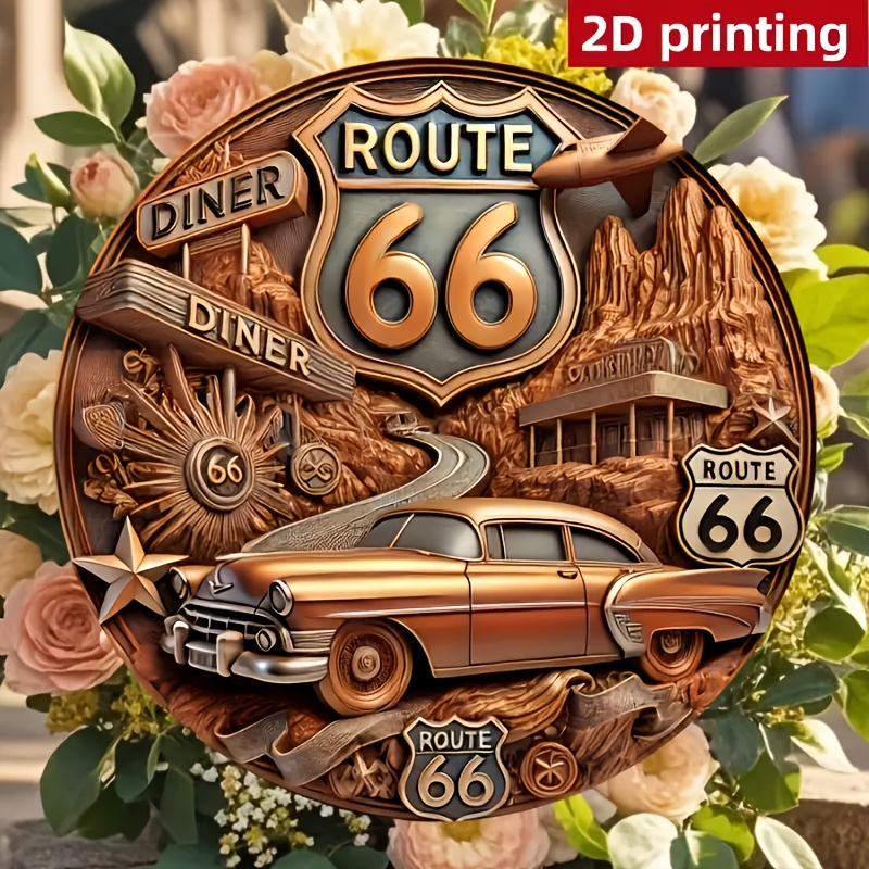 One 2D flat retro No. 66 woode - Home Decor Logo Design recension och pris